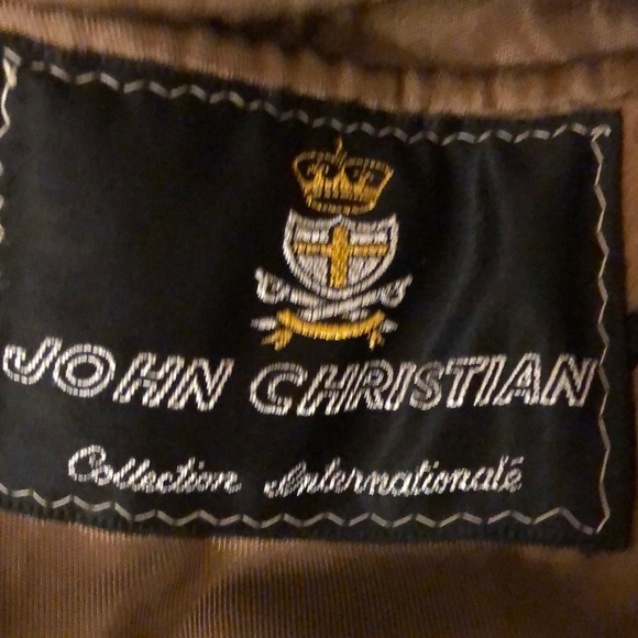 VINTAGE JOHN CHRISTIAN WOOL/CASHMERE TRENCH COAT - Picture 6 of 8